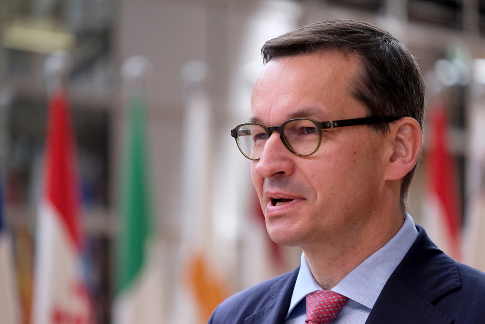 Prime,Minister,Of,Poland,,Mateusz,Morawiecki,Arrives,To,Attend,The