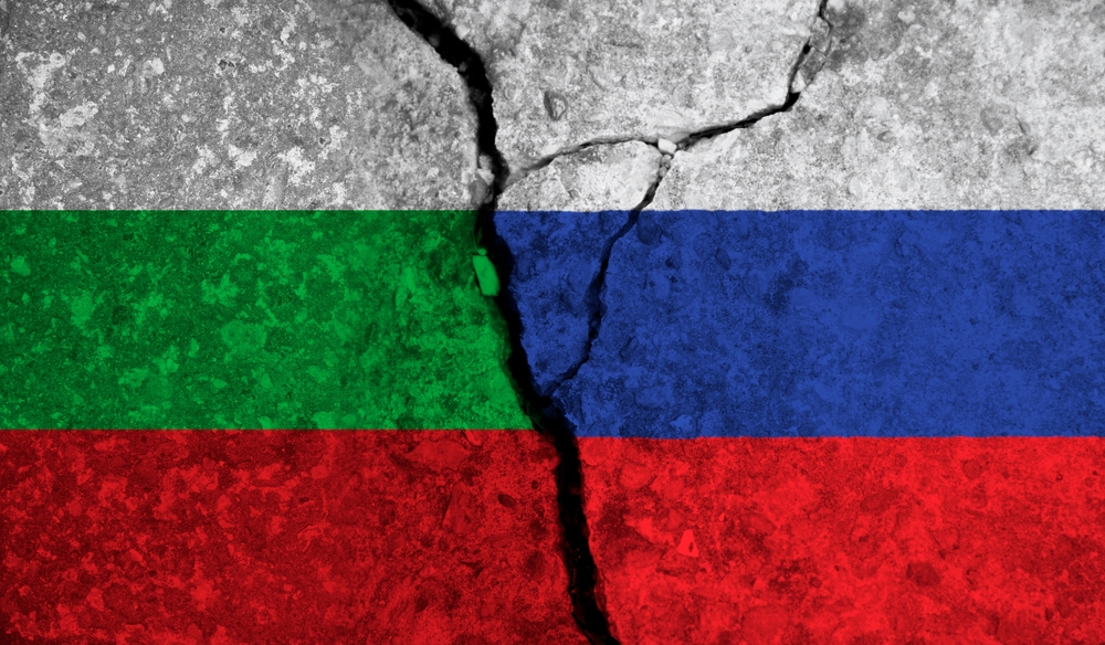 Political,Relationship,Between,Bulgaria,And,Russia.,National,Flags,On,Cracked