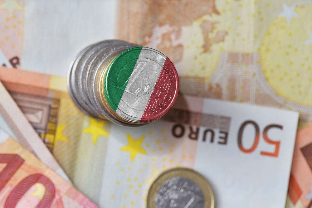 Euro,Coin,With,National,Flag,Of,Italy,On,The,Euro