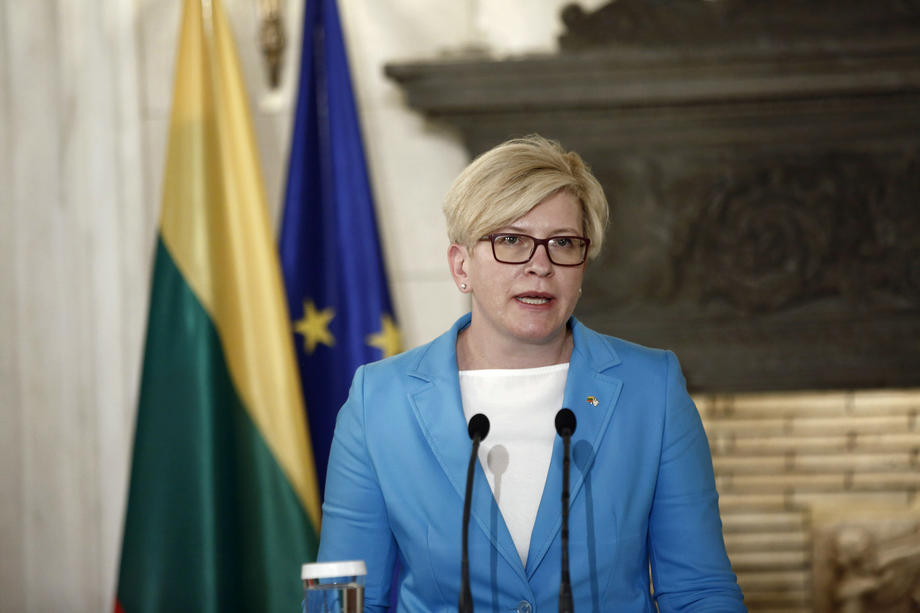 Lithuanian Prime Minister Ingrida Simonyte visits Athens