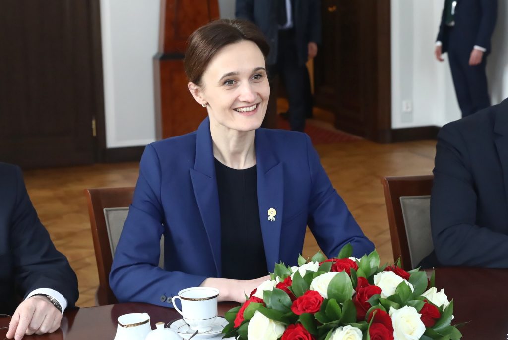 Speaker of the Lithuanian Seimas Viktoria Cmilyte Nielsen visits Warsaw