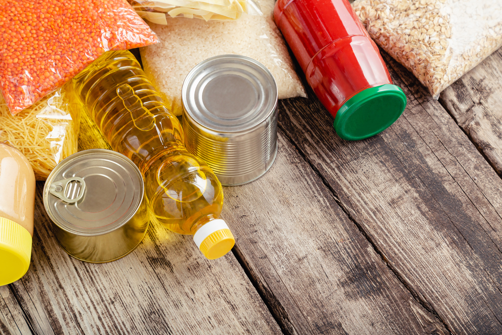 Donations,Food.,Set,Of,Staple,Products,Raw,Cereals,Canned,Food,