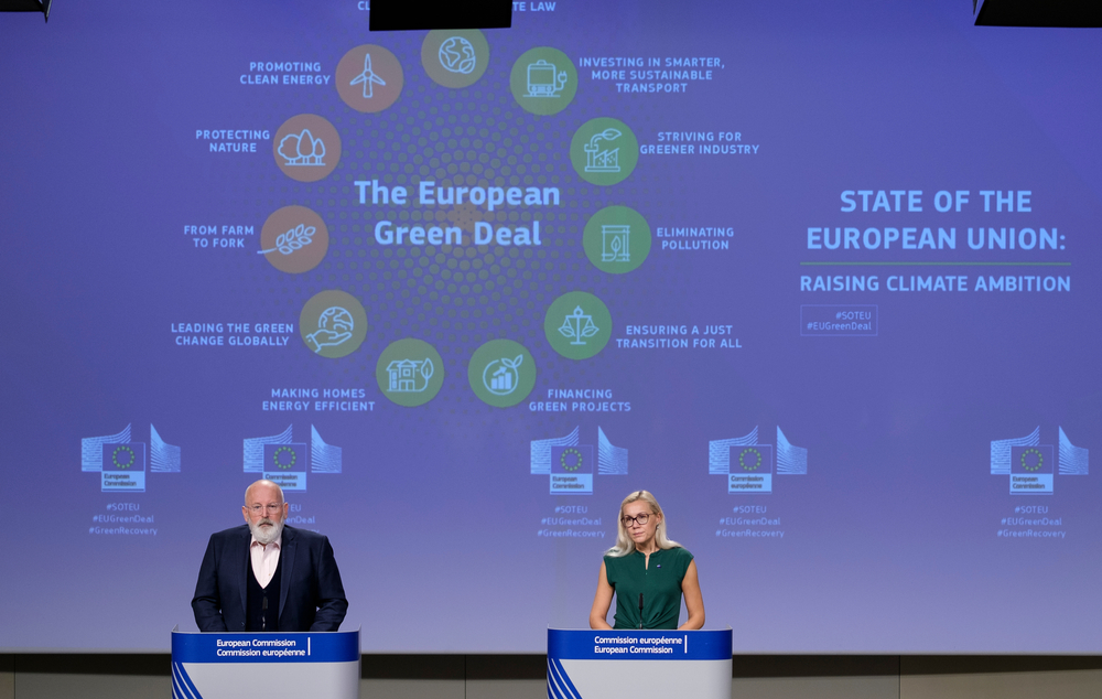 European,Commissioners,For,European,Green,Deal,Frans,Timmermans,During,A