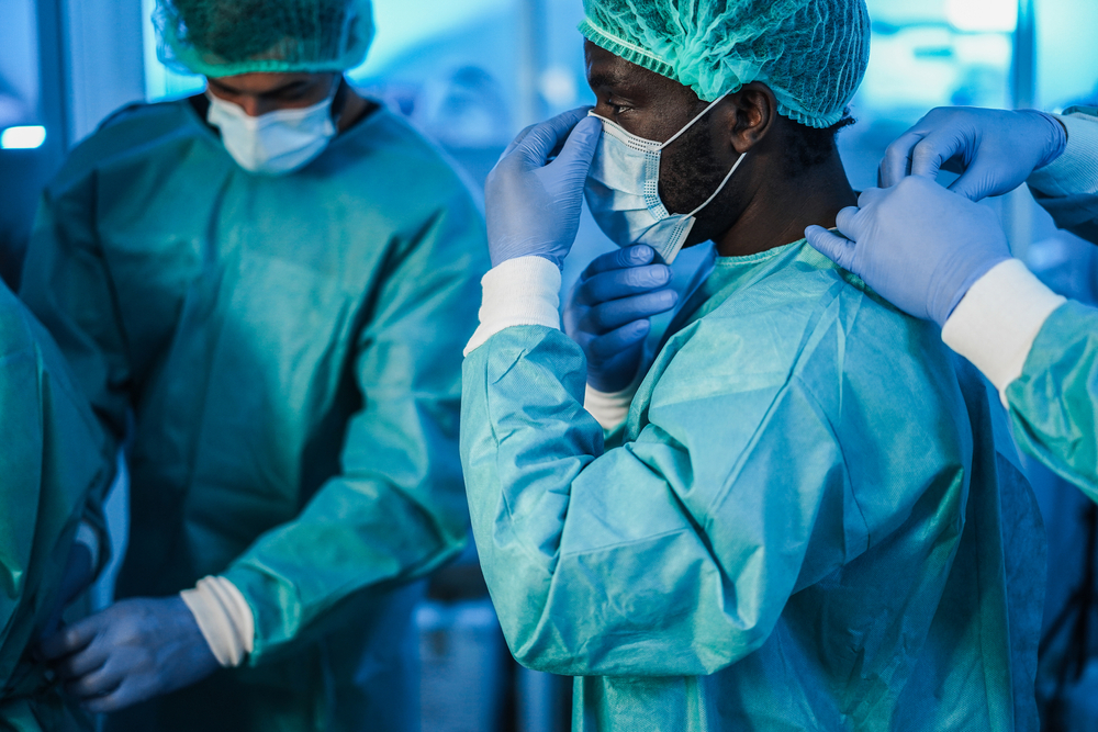 Doctors,Preparing,To,Work,In,Hospital,During,Coronavirus,Pandemic,Outbreak