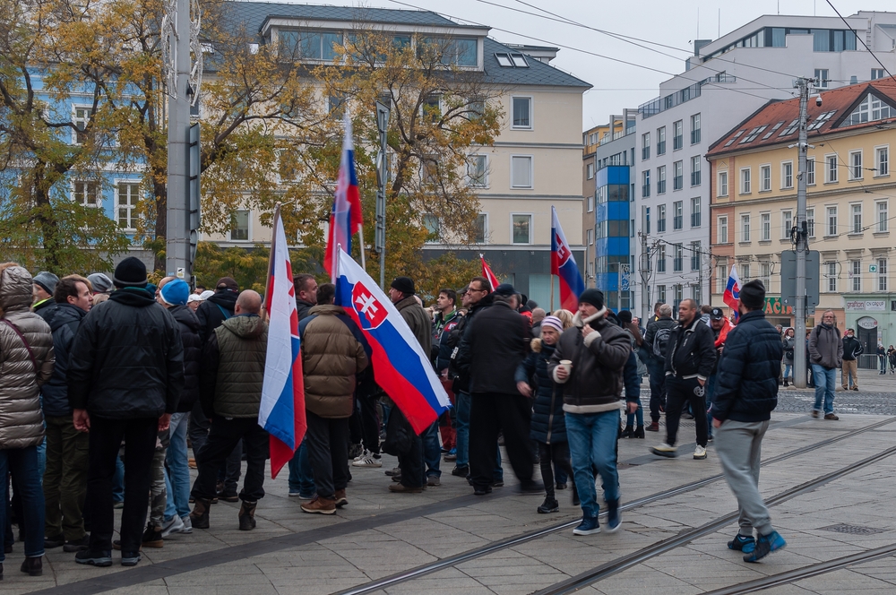 Bratislava,,Slovakia,-,November,17,,2021.,Protest,Against,Vaccine,In