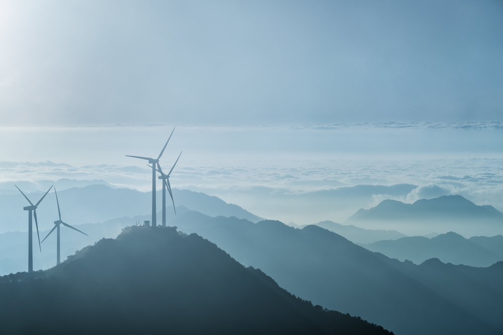 Inland,Wind,Farm,On,The,Top,Of,Jiugong,Mountain,,hubei