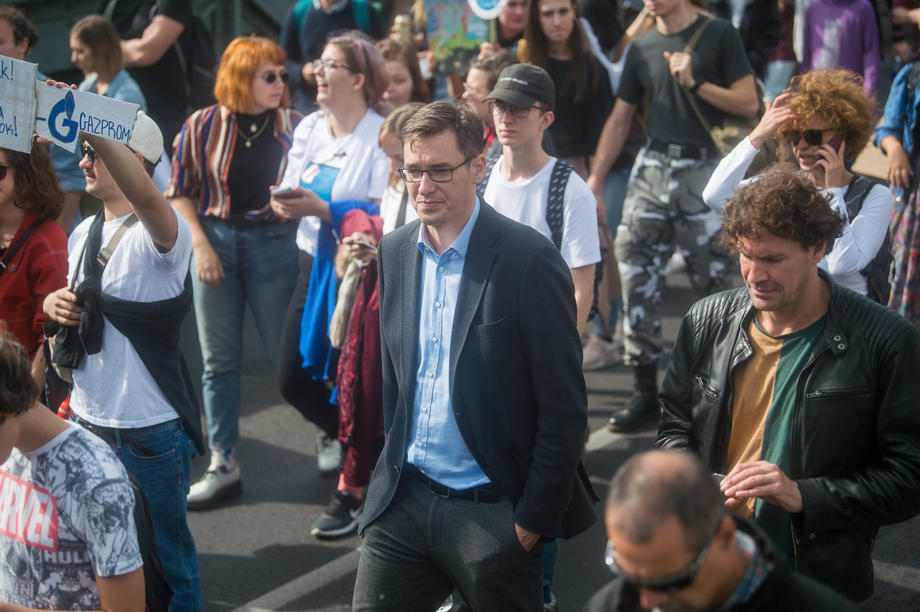 Fridays For Future and Extinction Rebellion evironmentalists protest in Hungary