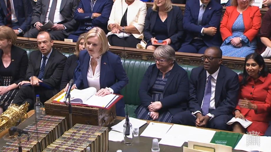 New British PM Truss attends her first PMQs