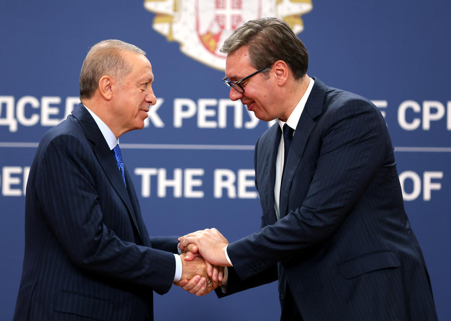 Turkish President Erdogan visits Serbia