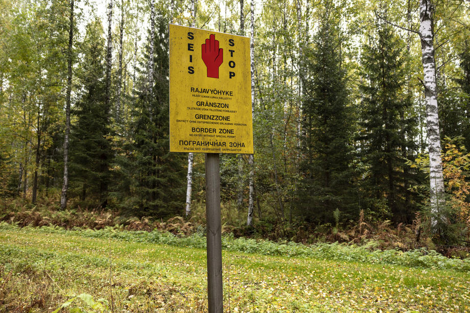 Border area between Finland and Russia