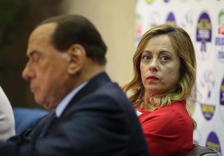 Centre-right coalition press conference for the Umbria Region elections