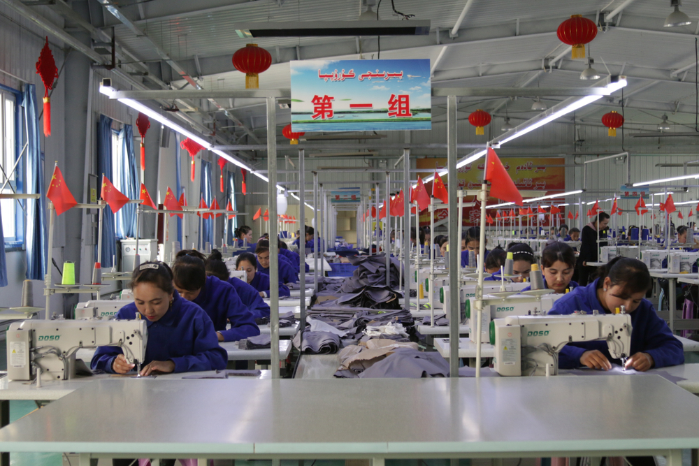 Hotan,,China,-,April,27,2019.,Uigur,Women,Work,In