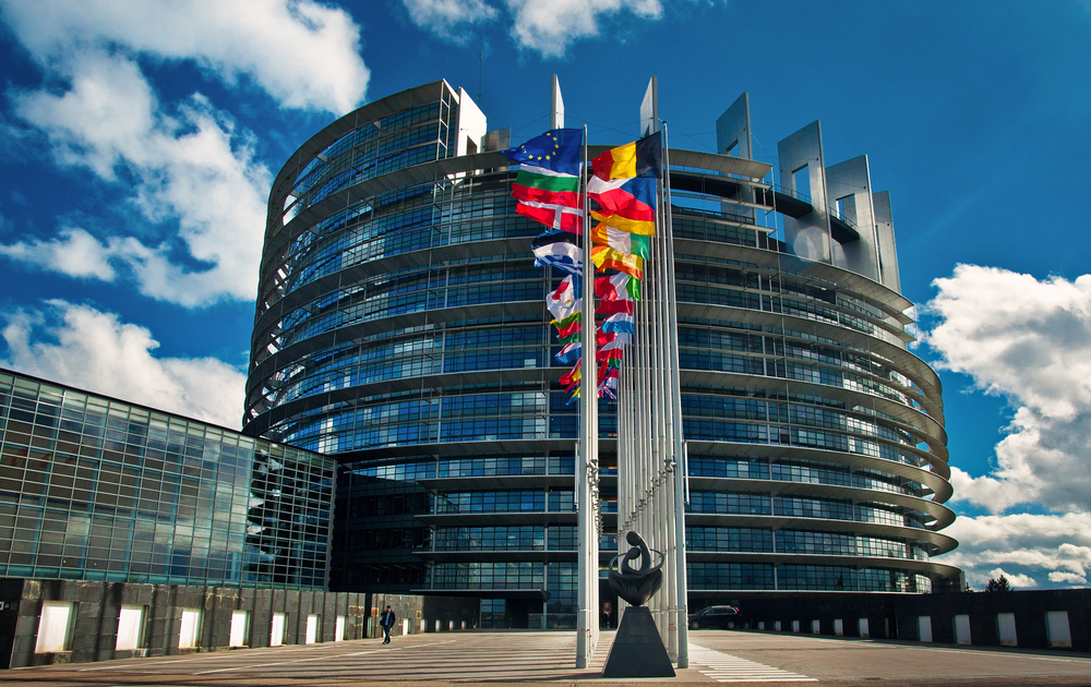 Strasbourg,,France,-,March,20:,Exterior,Of,The,European,Parliament