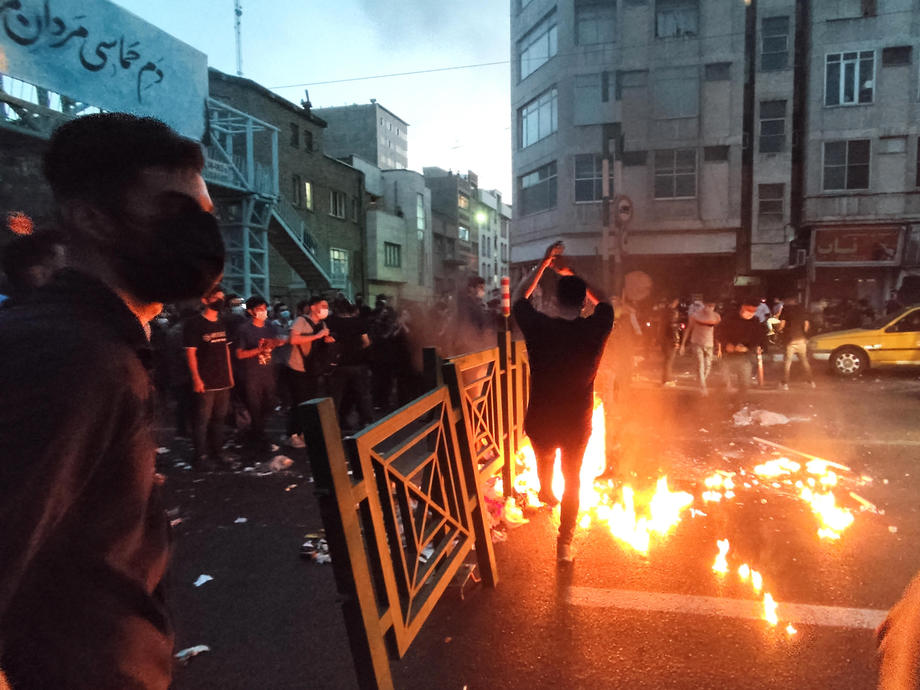 Protest in Iran following Mahsa Amini’s death