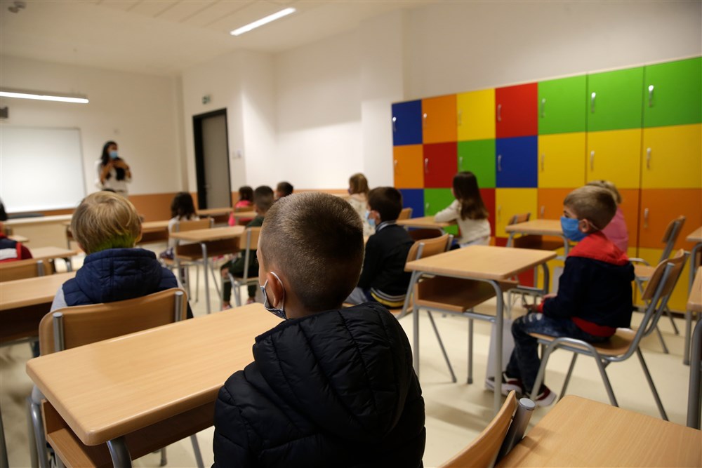 Start of the new school year for elementary school children