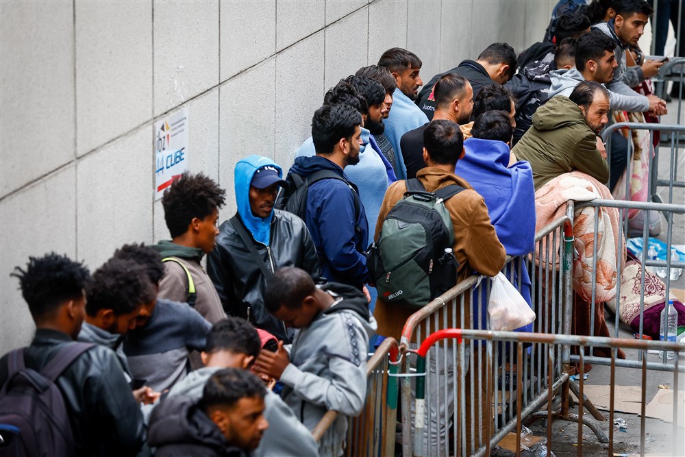 New temporary center for asylum seekers in Brussels
