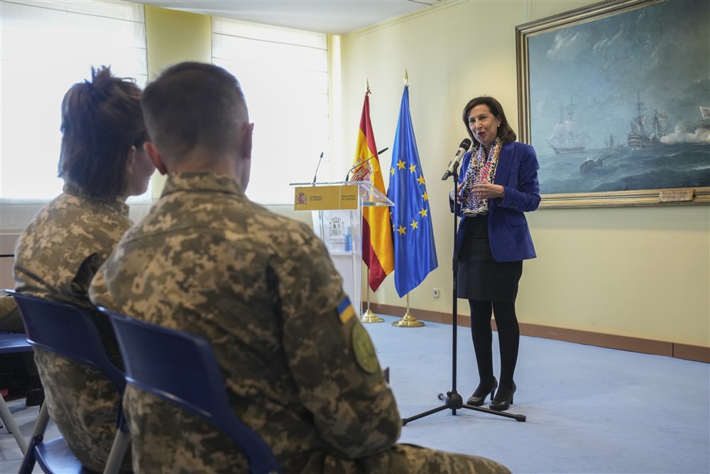 Presentation of the training plan of Ukrainian soldiers in Spain