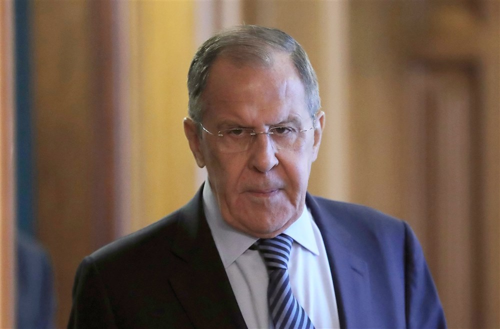 Russian Foreign Minister Lavrov attends a meeting in Moscow