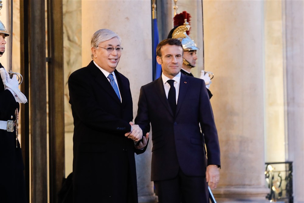 President of Kazakhstan Kassym Jomart Tokayev visits France