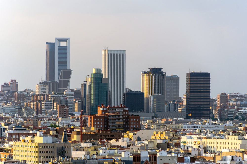 Madrid,,View,Of,Financial,District,With,The,Most,Known,Modern