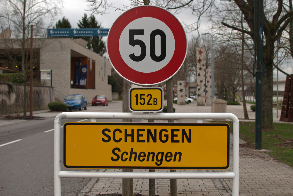 Schengen,,Luxembourg,-,February,15,,2016:,Close,Up,Of,The