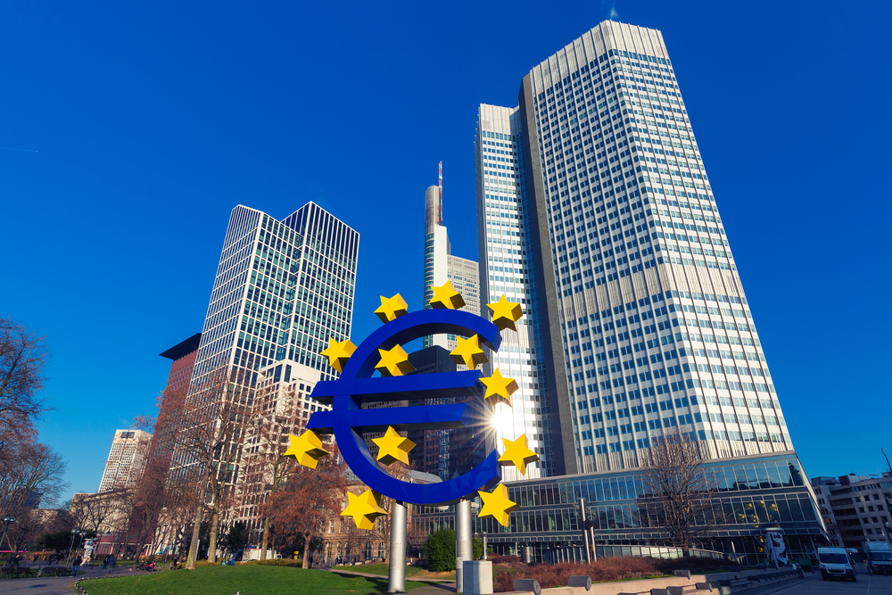 Business,And,Finance,Concept,With,Giant,Euro,Sign,At,European