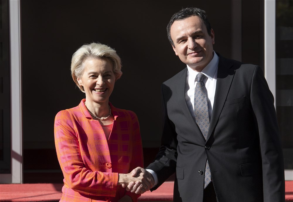 European Commission President Ursula von der Leyen visits Kosovo