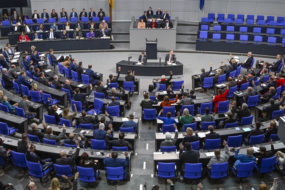Bundestag session in Berlin