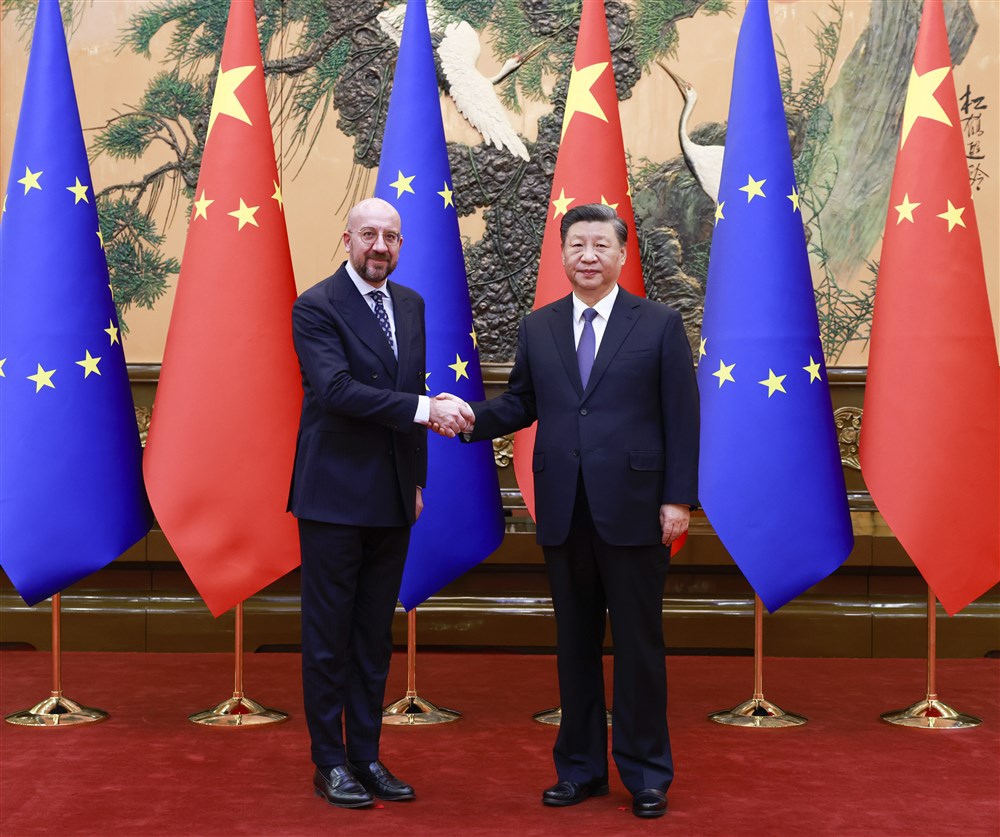 Chinese President Xi meets European Council President Michel in Beijing