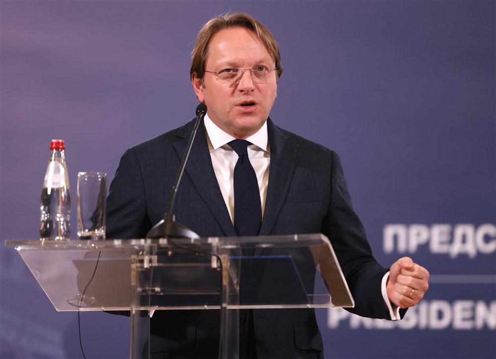 EU Neighborhood and Enlargement Commissioner Oliver Varhelyi visits Serbia