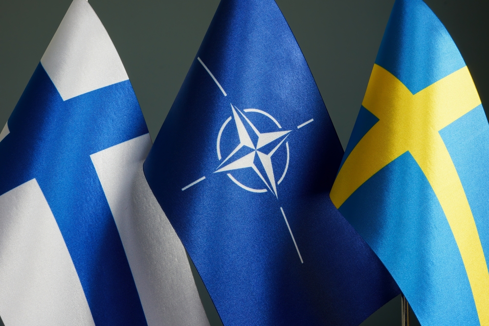 Kyiv,,Ukraine,-,May,7,,2022.,Flags,Of,Sweden,,Finland