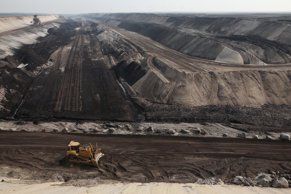 Cottbus,,Germany,-,March,13,,2011:,Open-pit,Coal,Mining,Cottbus