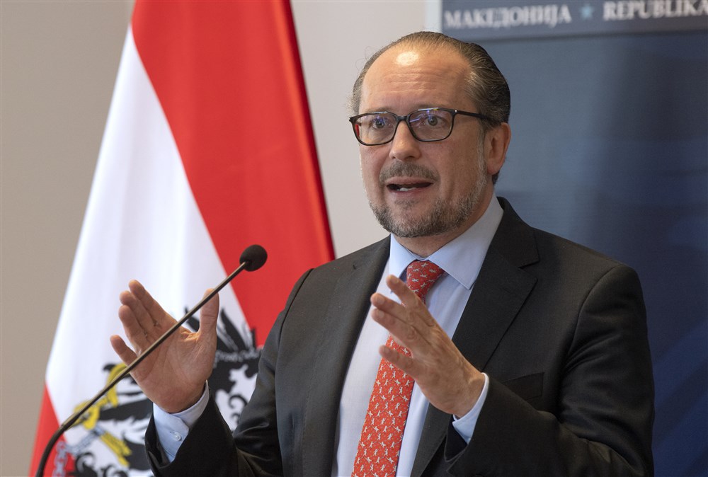 Austrian foreign minister visits North Macedonia