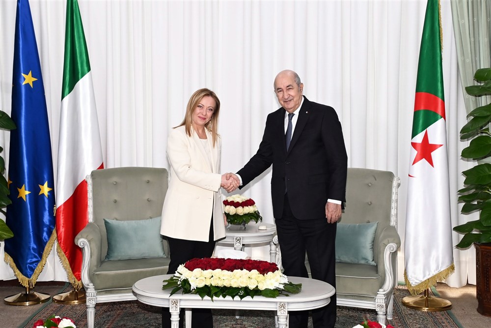 Italian Prime Minister Giorgia Meloni in Algeria