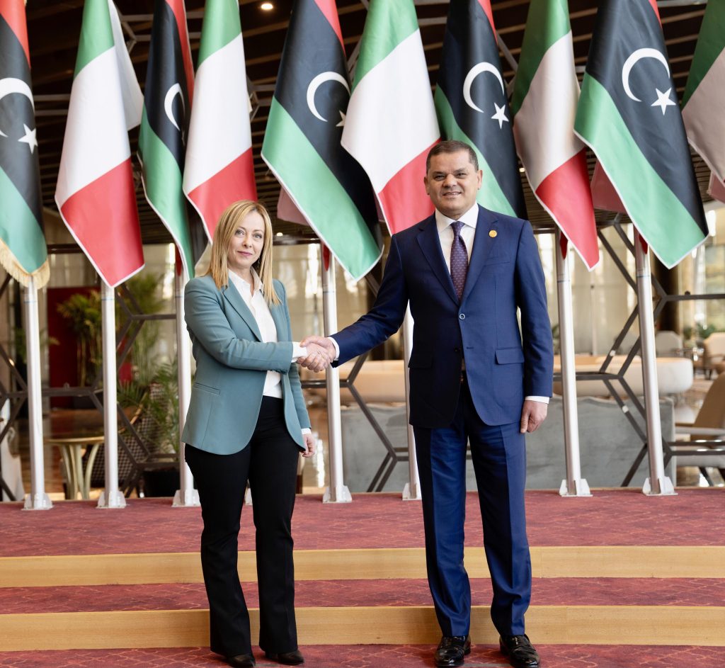 Italian Prime Minister Giorgia Meloni visits Libya