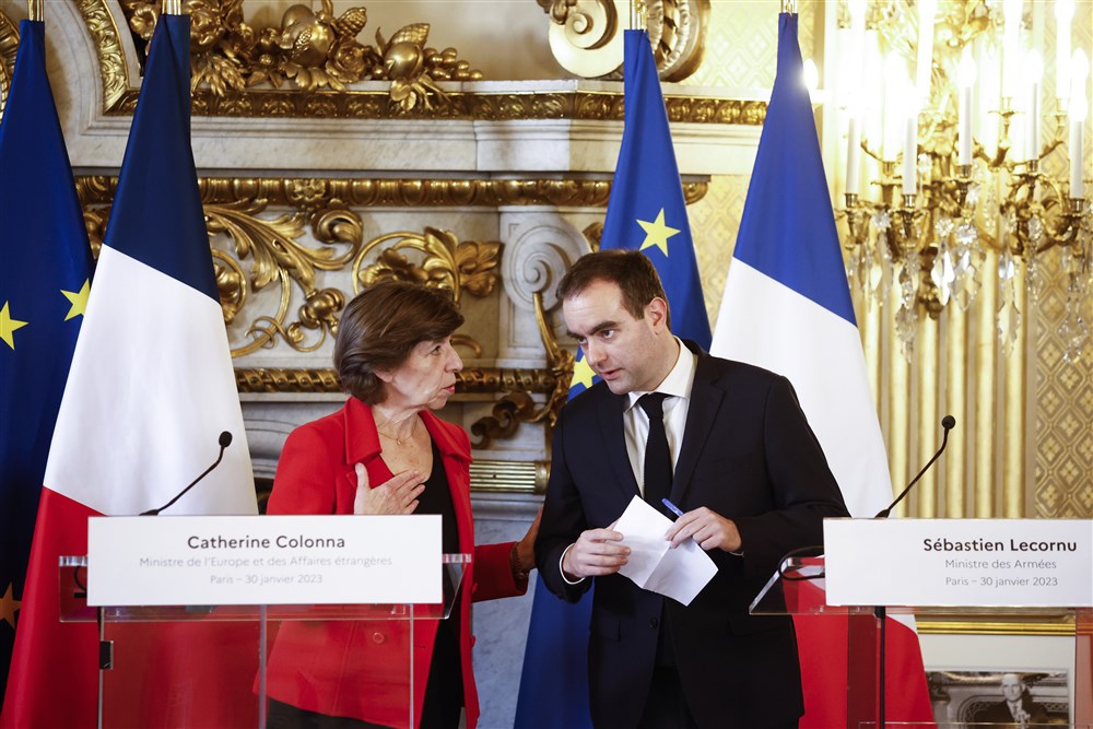 French and Australian Defense and Foreign Ministers meeting in Paris