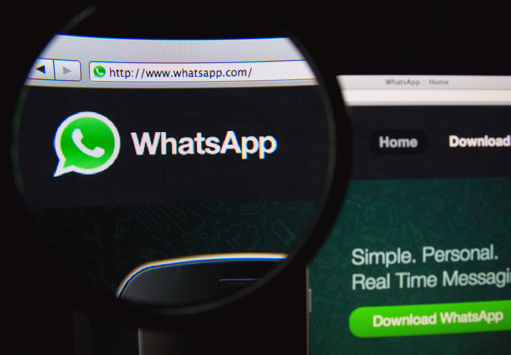 Lisbon,,Portugal,-,February,19,,2014:,Whatsapp,Homepage,On,A