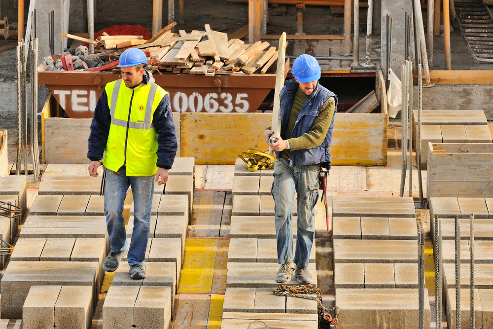 Barcelona,-,Jan,20:,Unidentified,Spanish,Construction,Workers,,Construct,A