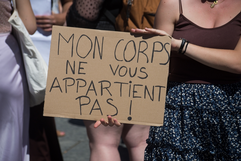 Strasbourg,-,France,-,2,July,2022,-,Women,Protesting