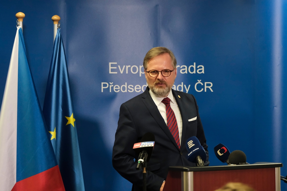 Brüssel Belgien Am Jun. 24 2022 Petr Fiala Ministerpräsident