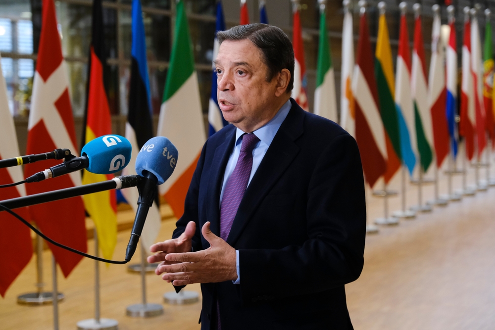 Luis,Planas,Puchades,,minister,Arrives,To,Attend,In,An,European