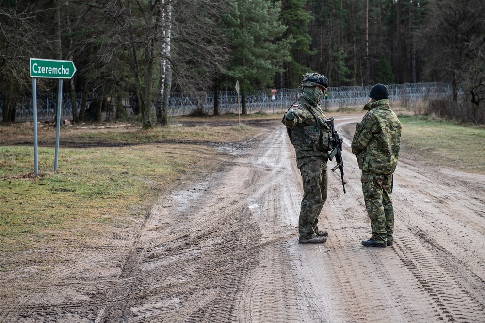 Polish Belarusian border in Polowce