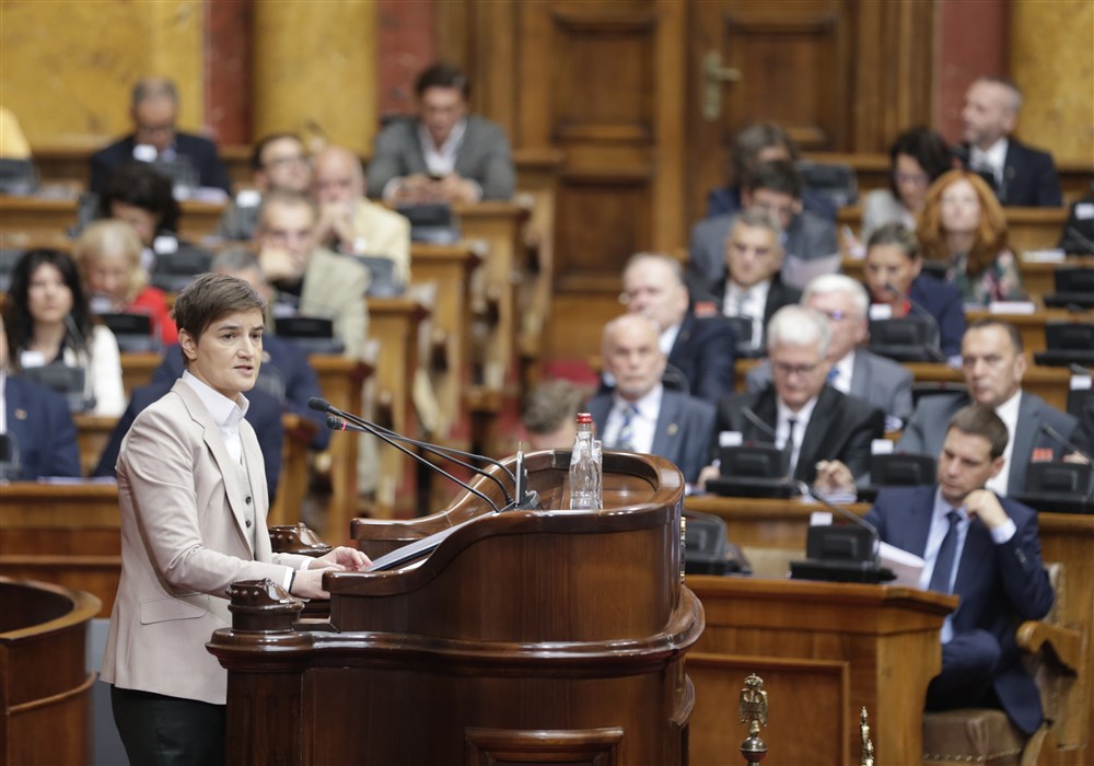Ana Brnabic delivers plan for new government