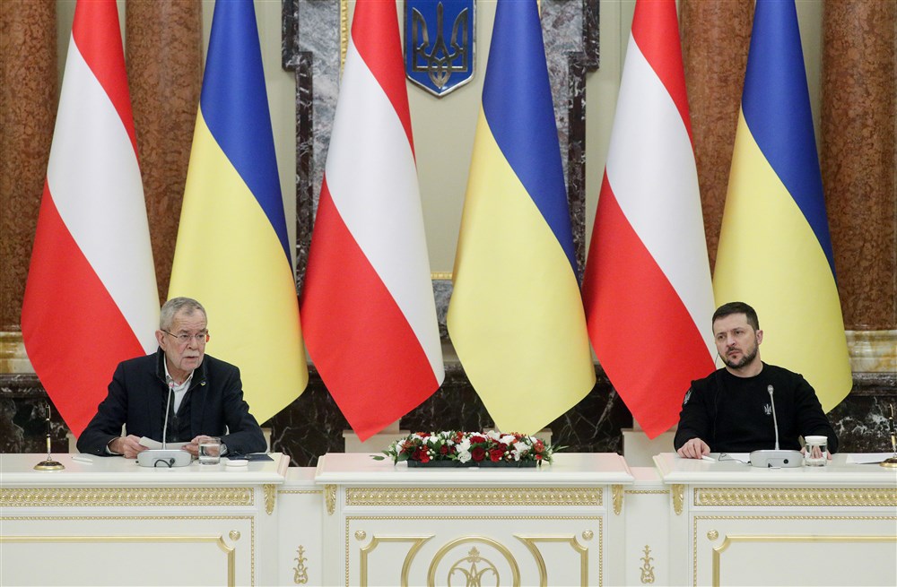 Austrian President Alexander Van der Bellen visits Ukraine