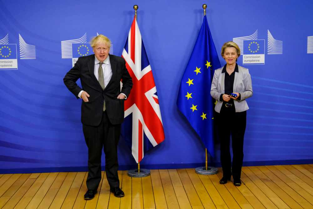 European,Commission,President,Ursula,Von,Der,Leyen,Welcomes,British,Prime