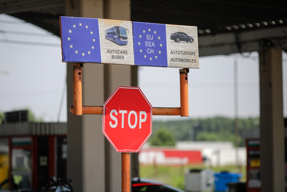 Giurgiu,,Romania,-,July,1,,2021:,The,Land,Border,And