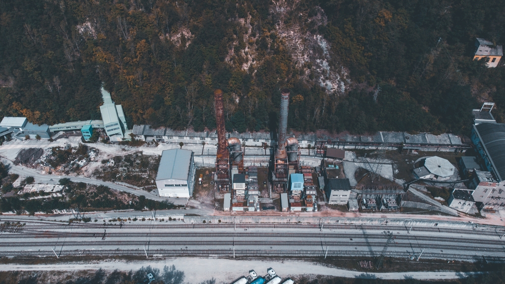 Trbovlje,Power,Station,From,Above,,Slovenia