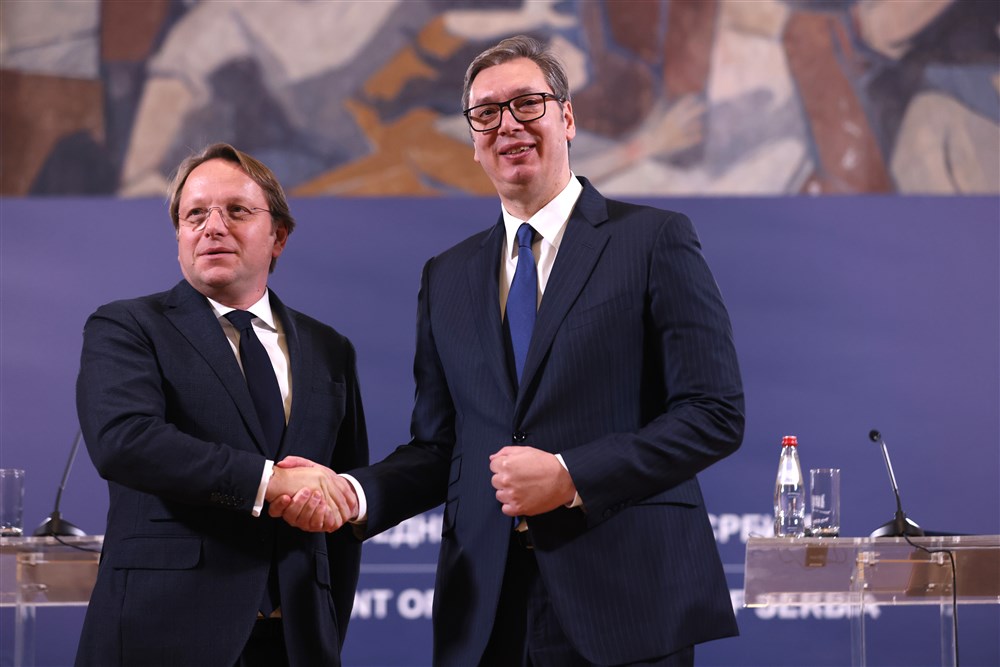 EU Neighborhood and Enlargement Commissioner Oliver Varhelyi visits Serbia
