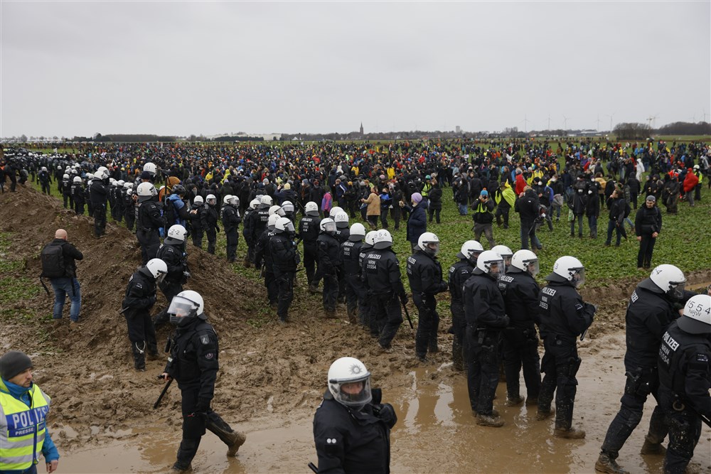 Demonstration against demolition of German village Luetzerath