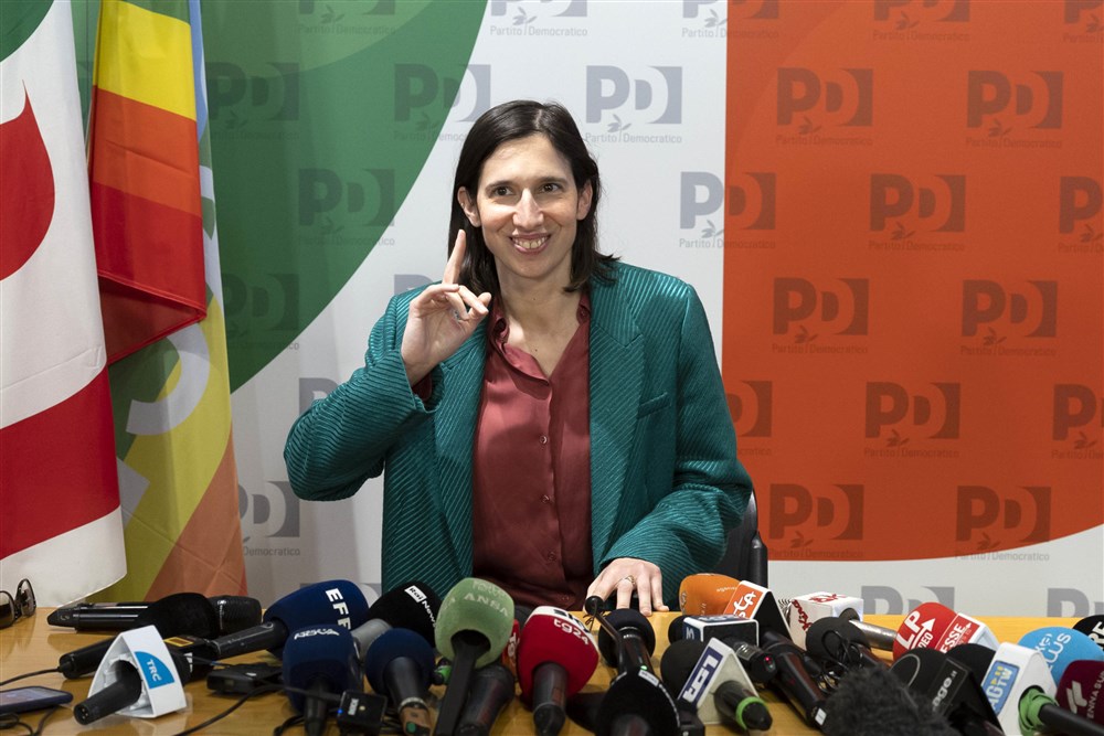 New Democratic Party (PD) leader Elly Schlein